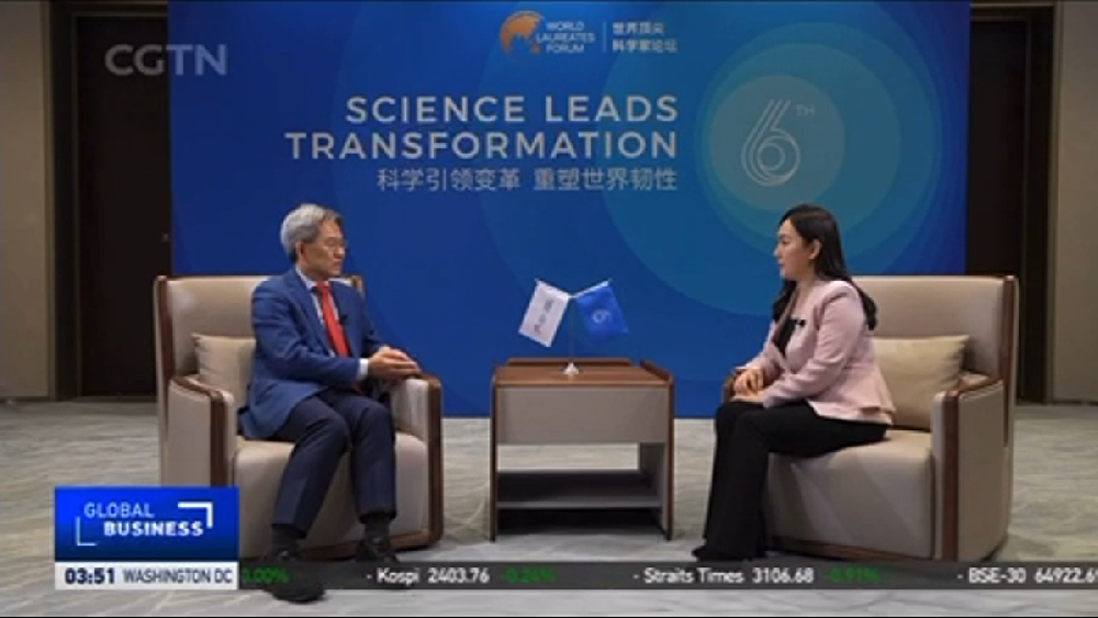 公司首席科学家丁玉龙教授接受中国国际电视台采访